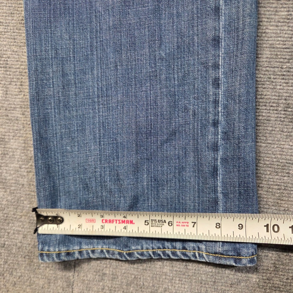 Agave Denimsmith Trademark Straight Cut Jeans Mens 36 Blue Premium Made USA - Picture 9 of 16